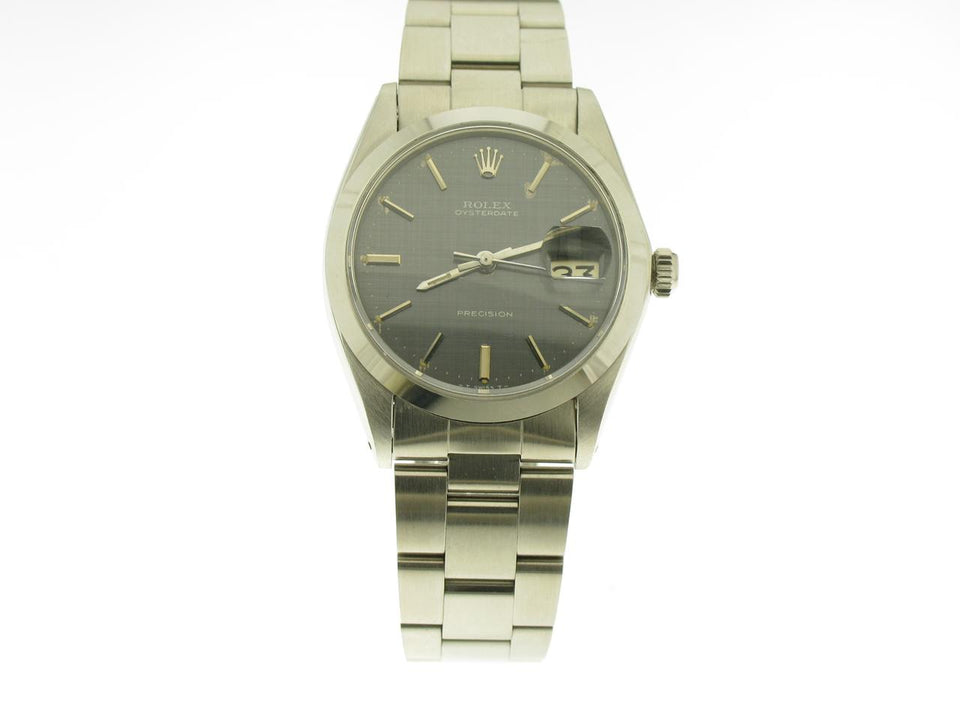 Rolex | Oysterdate Precision | 6694 | Steel | 34 mm | Steel | Grey | Manual winding