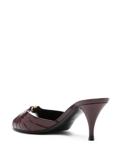 Babylone gold-tone pleated sandals
