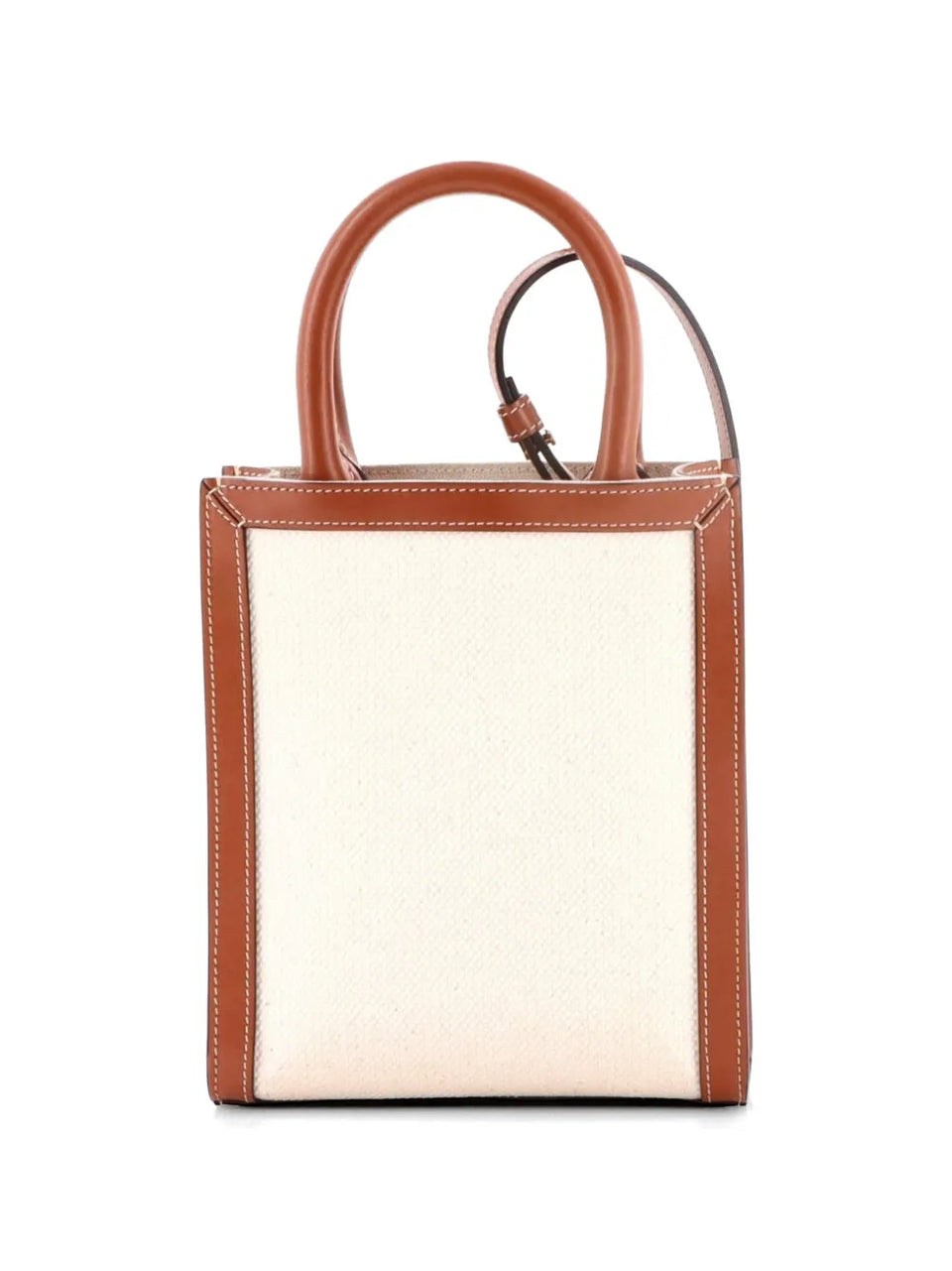 Sulky Vertical Cabas Tote Canvas with Leather Mini crossbody bag