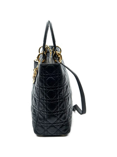 large Lady Dior Zip quilted shoulder bag