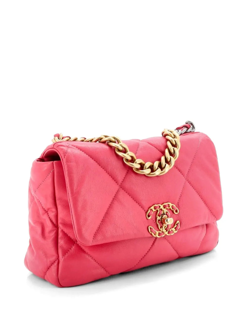 19 Flap Bag Quilted Leather Medium crossbody bag