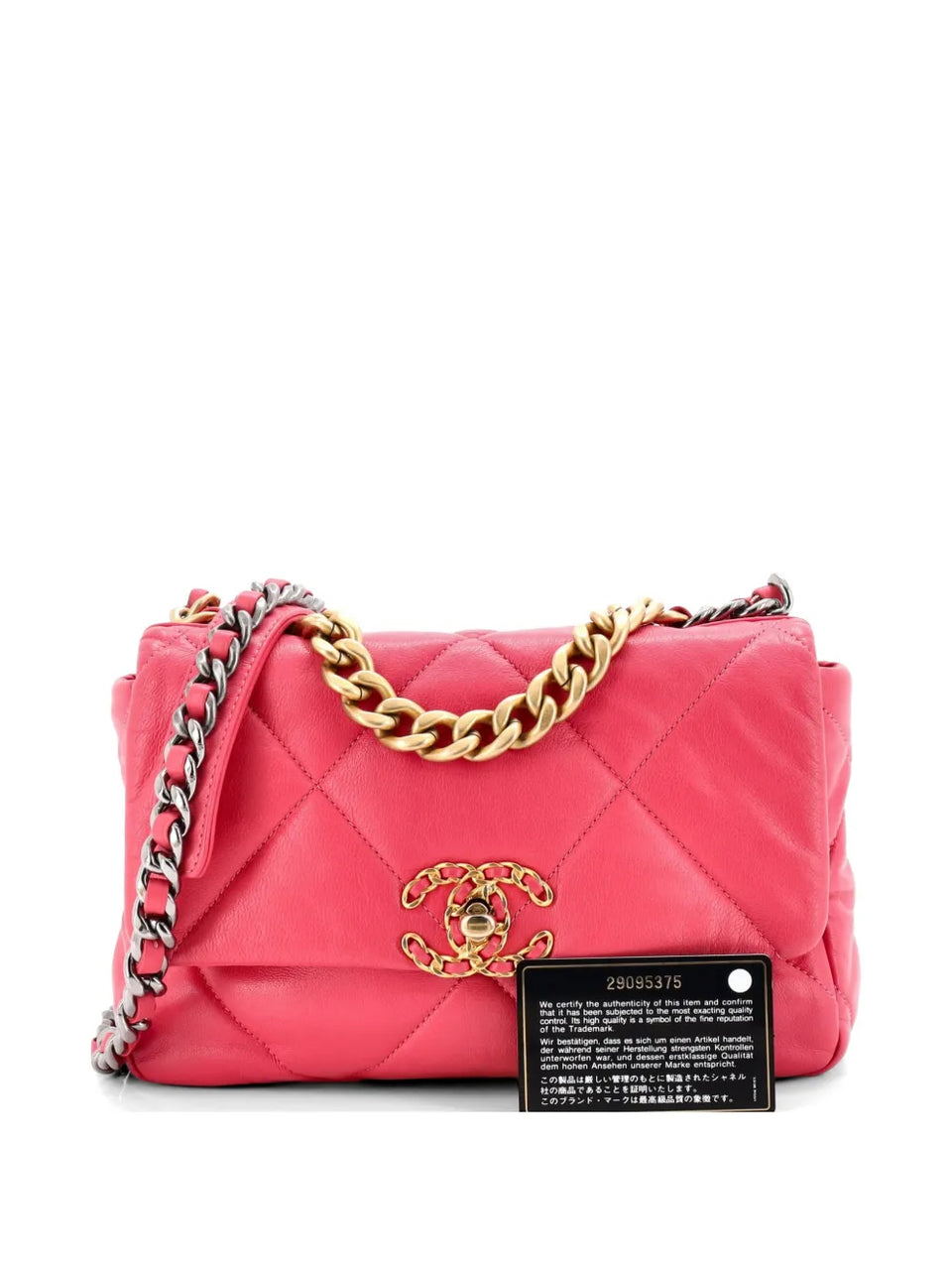19 Flap Bag Quilted Leather Medium crossbody bag