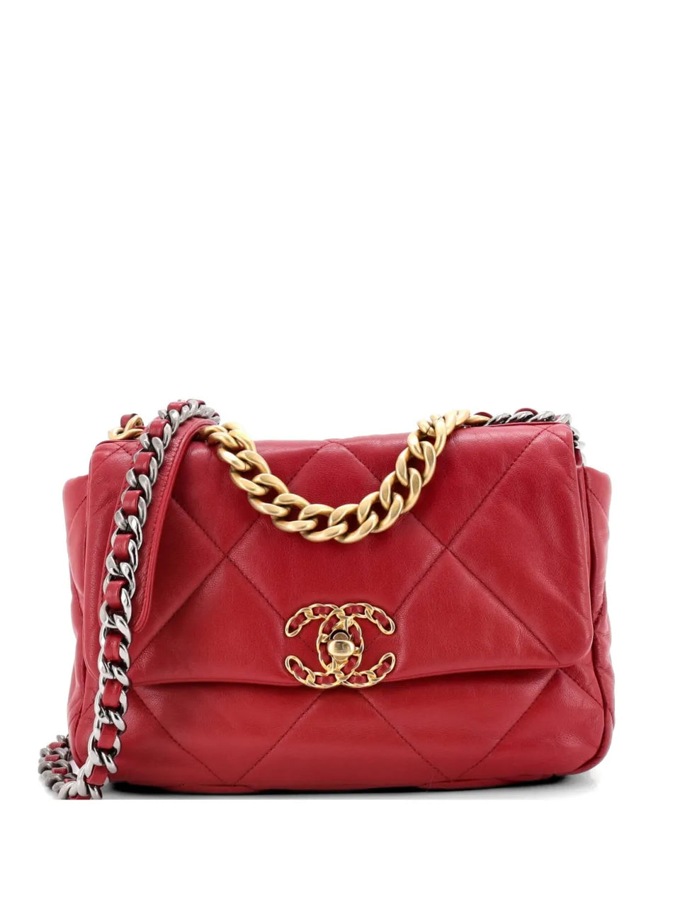 19 Flap Bag Quilted Leather Medium crossbody bag