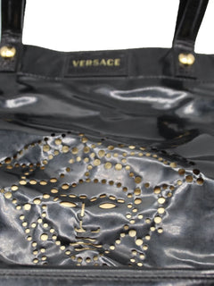 patent-leather shoulder bag