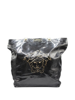 patent-leather shoulder bag