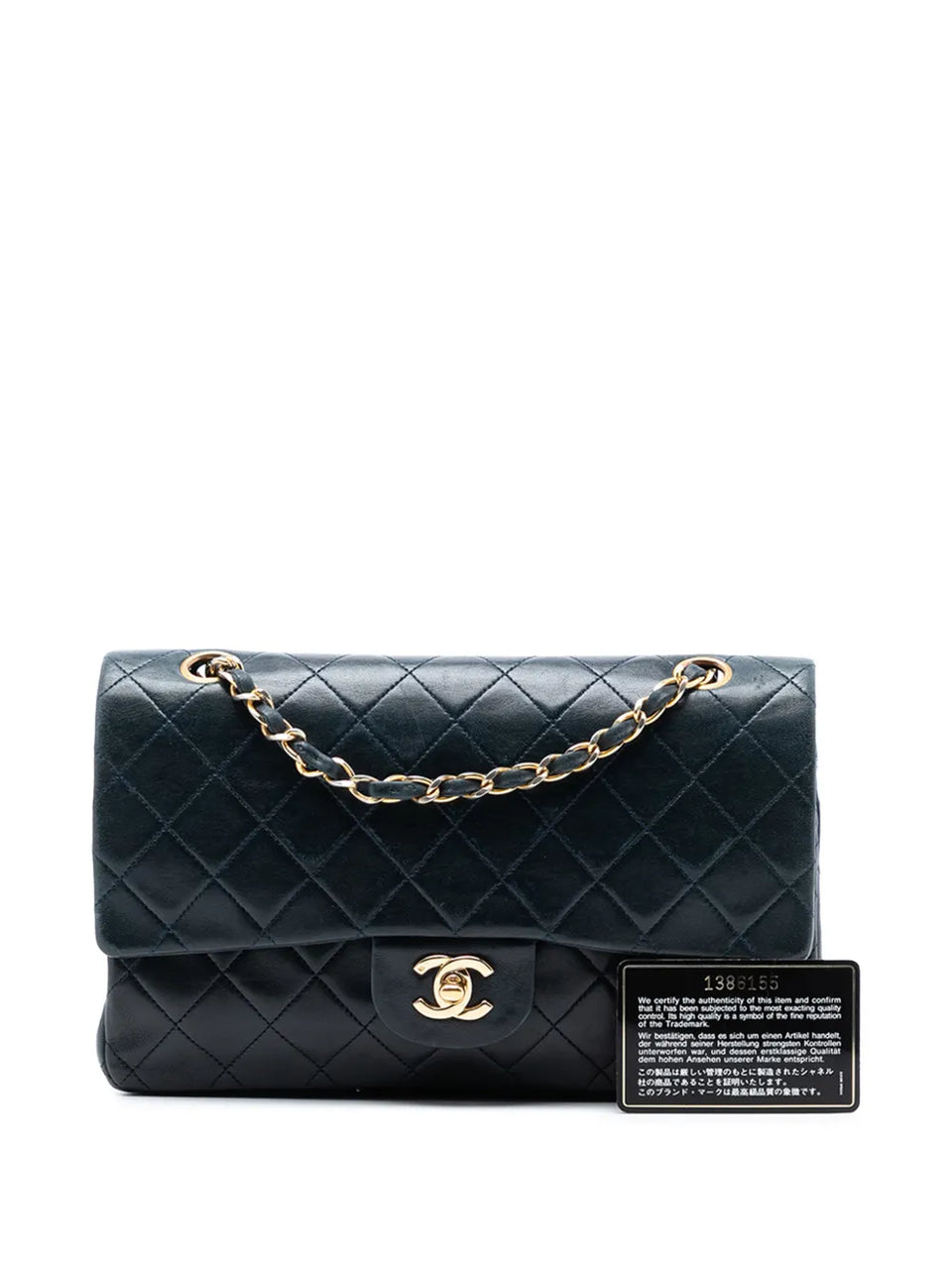 1989-1991 Medium Classic Lambskin Double Flap shoulder bag