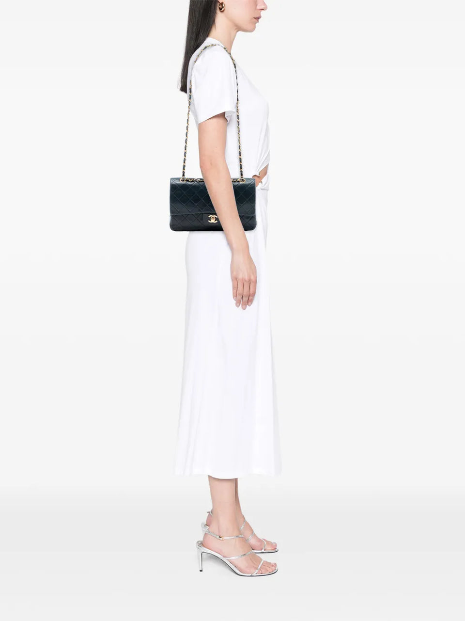 1989-1991 Medium Classic Lambskin Double Flap shoulder bag