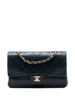 1989-1991 Medium Classic Lambskin Double Flap shoulder bag
