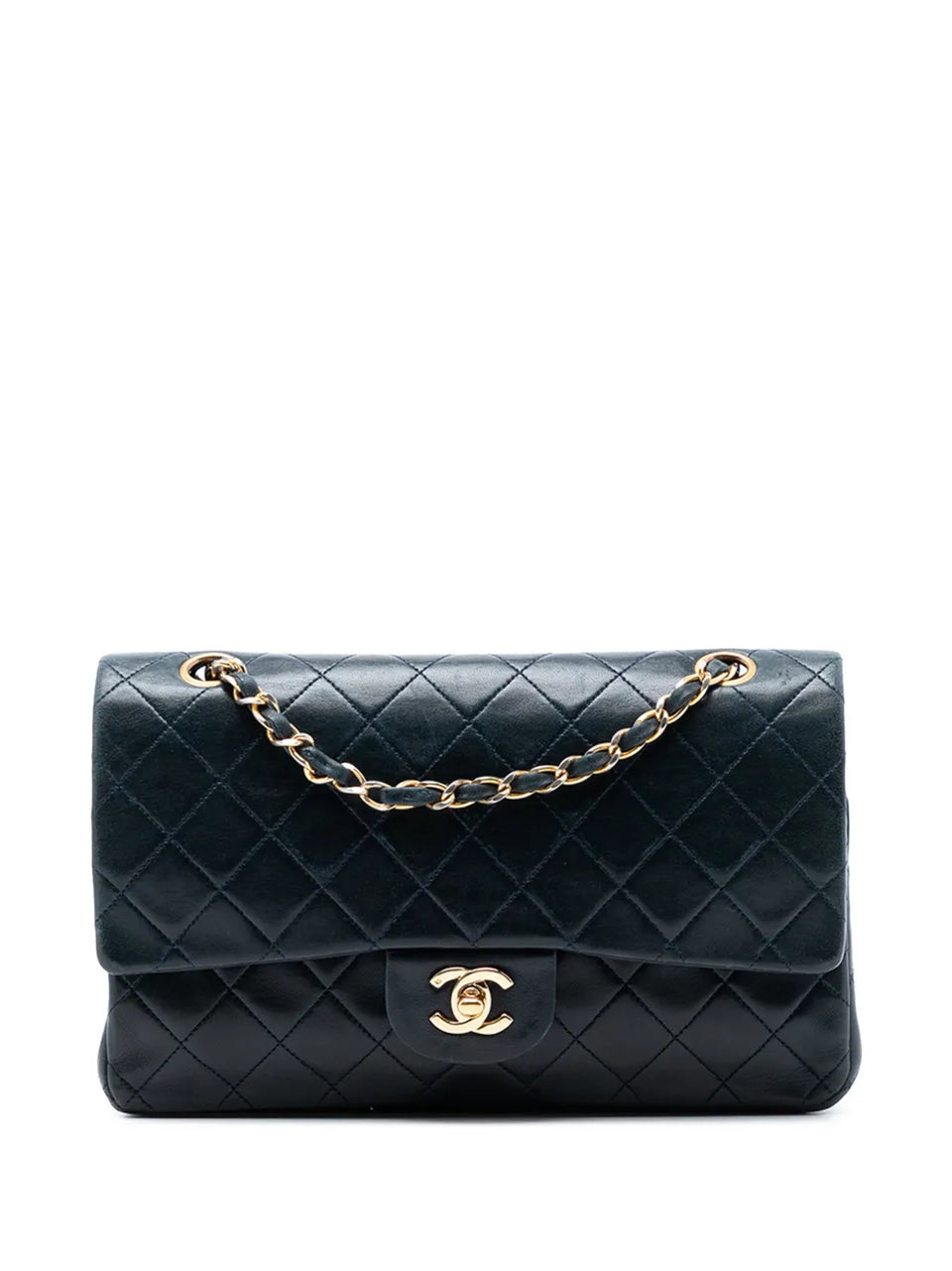 1989-1991 Medium Classic Lambskin Double Flap shoulder bag