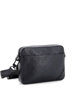 Duo Messenger Bag Monogram Shadow Leather crossbody bag