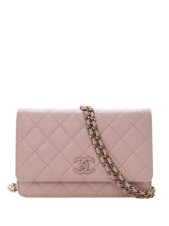 2021-2026 Quilted Caviar Crystal Enamel CC Wallet On Chain crossbody bag