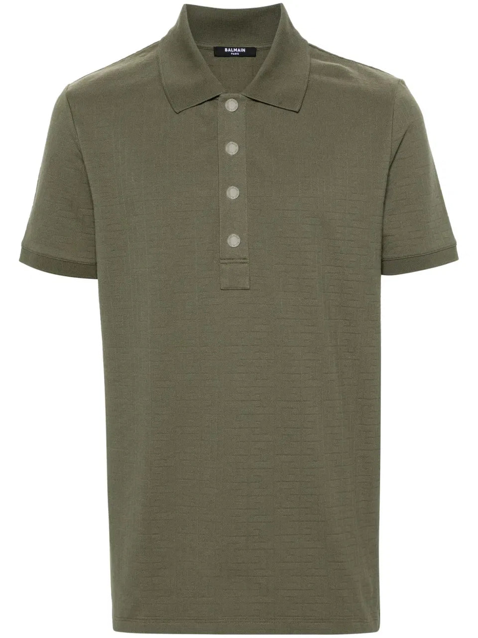 jacquard cotton polo shirt