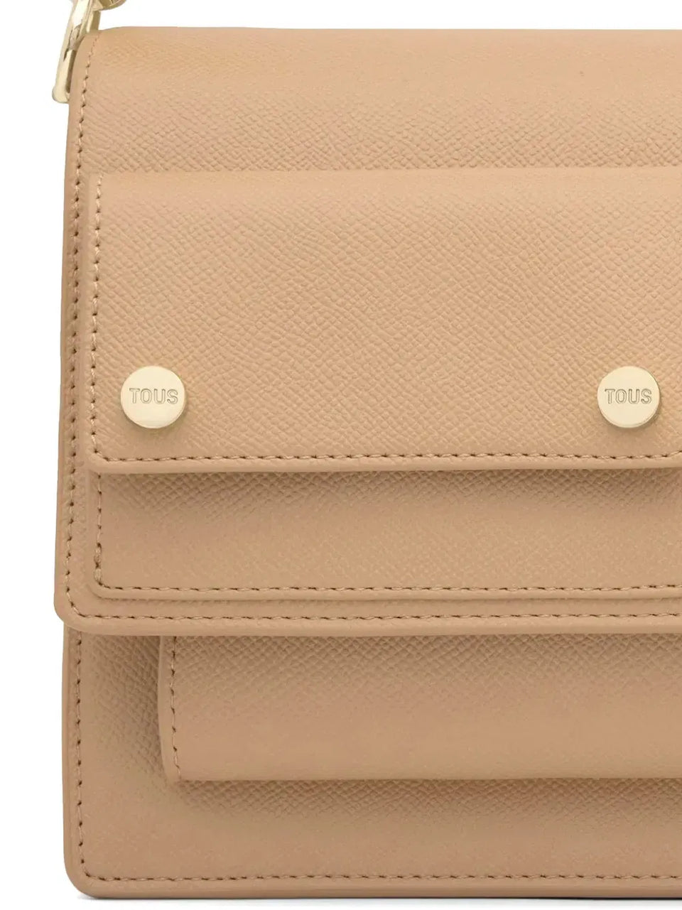 logo-embossed shoulder bag