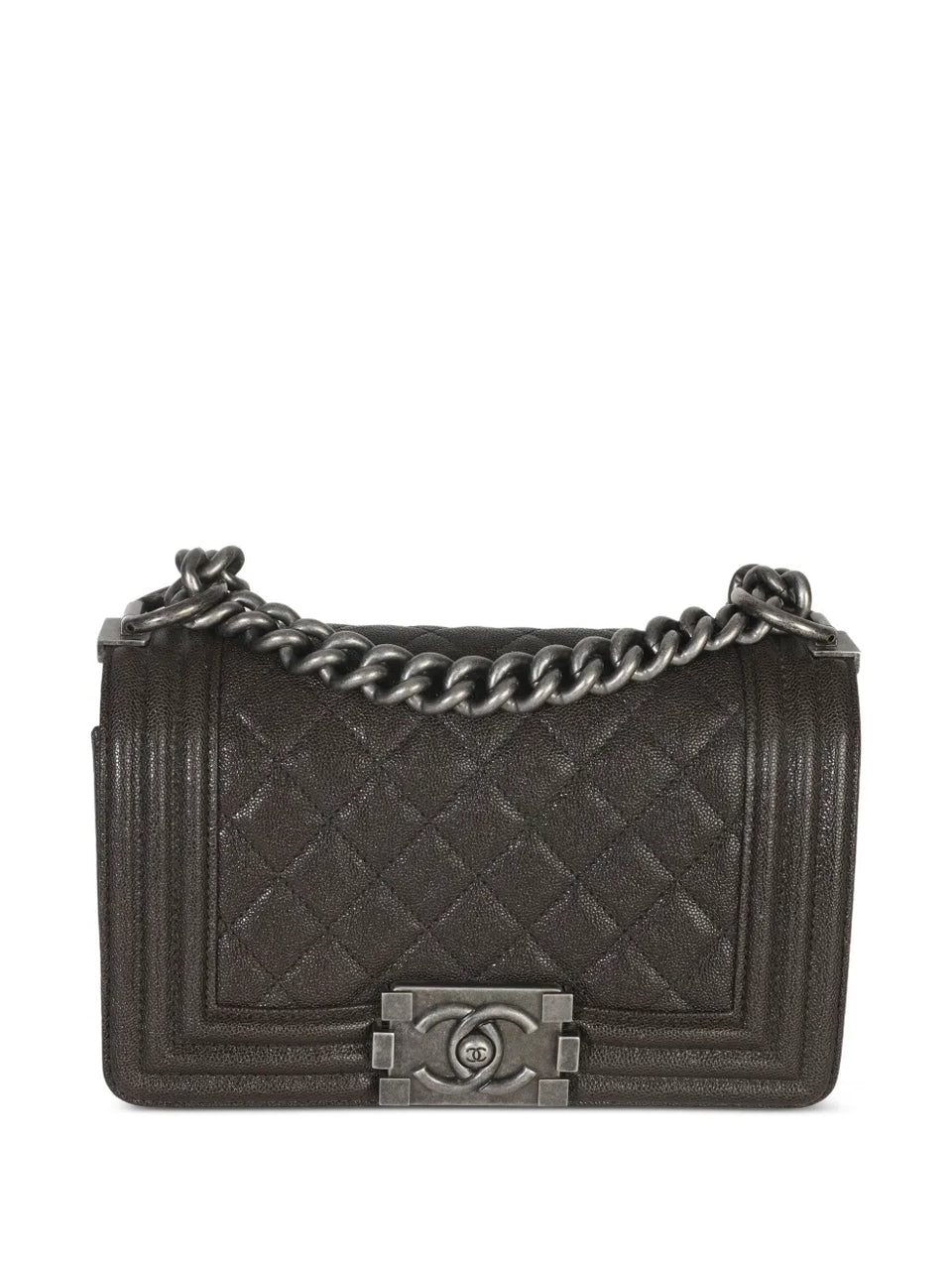 2018-2019 small Boy quilted caviar crossbody bag