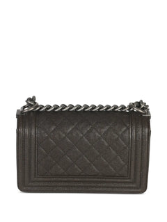 2018-2019 small Boy quilted caviar crossbody bag