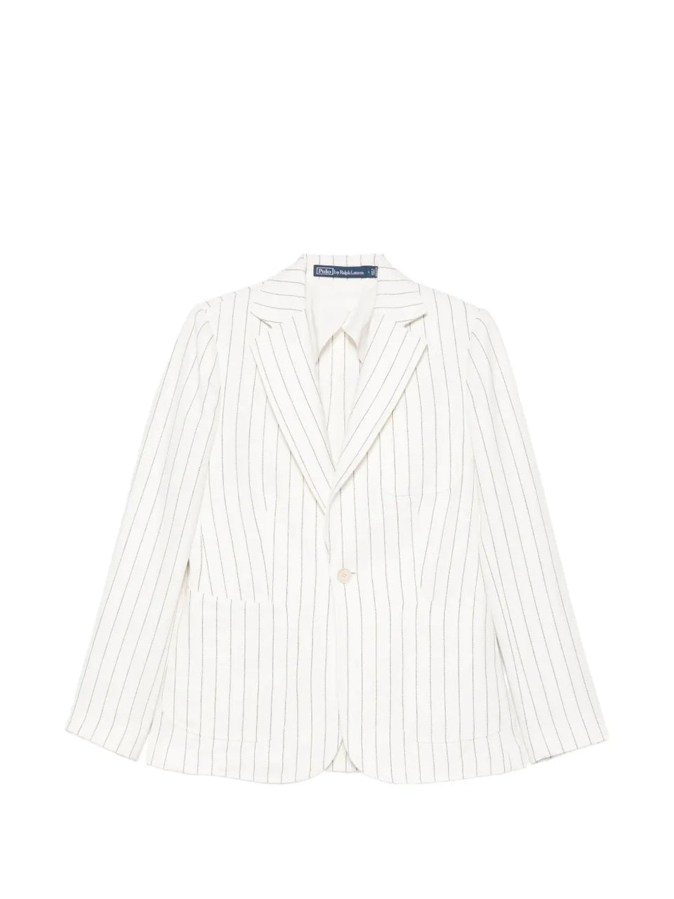 striped single-breasted jacket