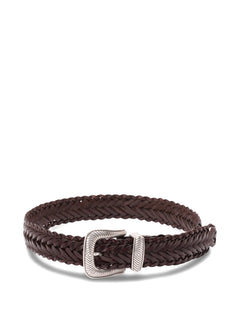 braided leather belt