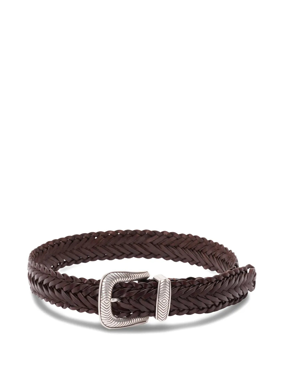 braided leather belt