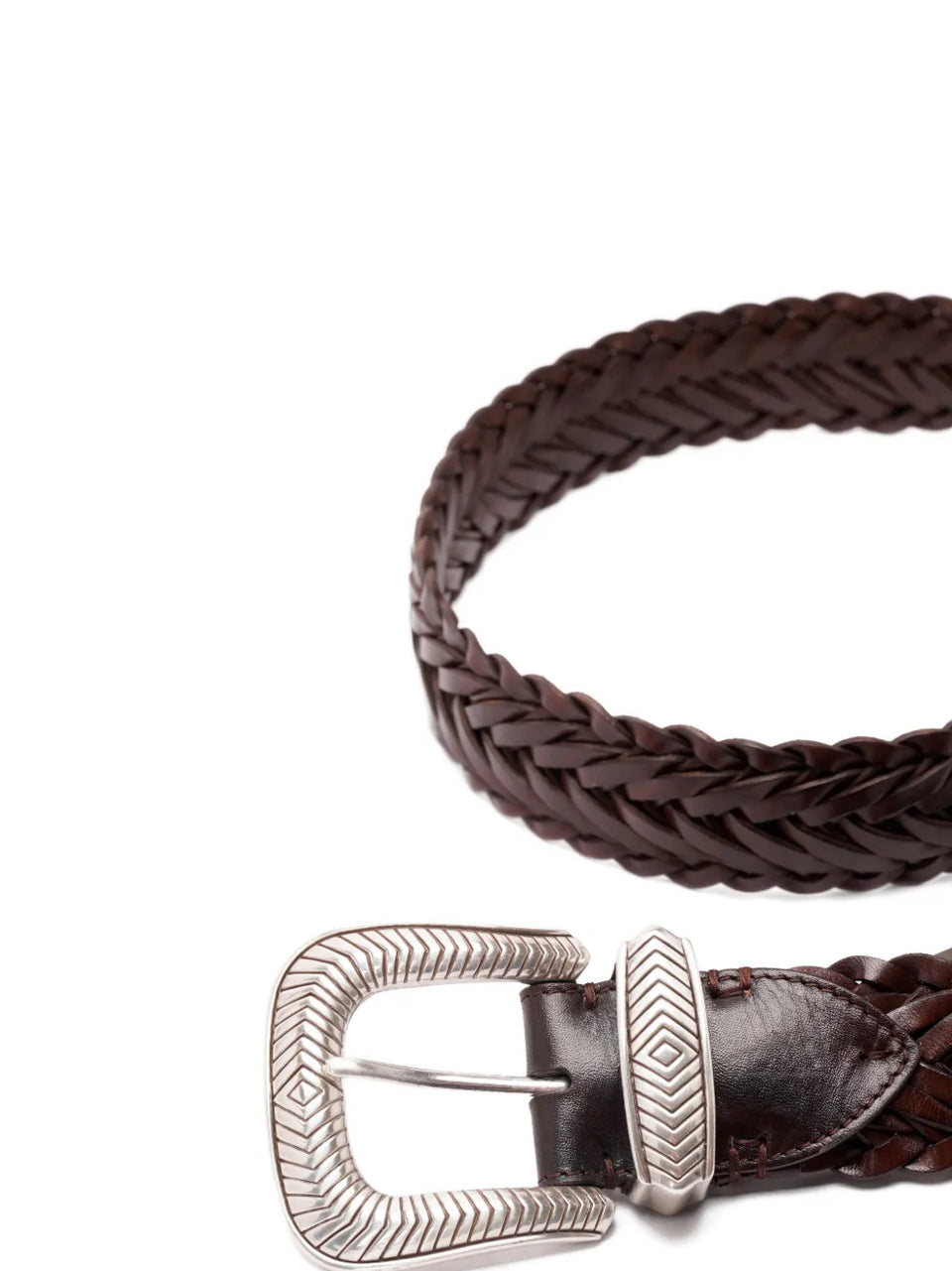 braided leather belt