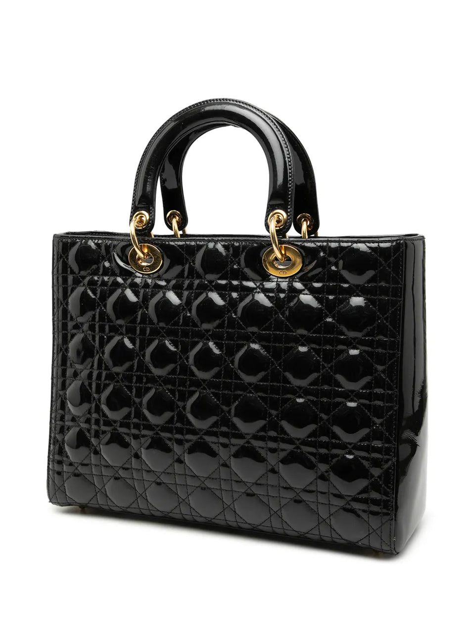 2000-2025 Large Patent Cannage Lady Dior satchel