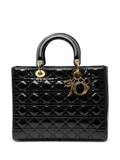 2000-2025 Large Patent Cannage Lady Dior satchel