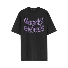 Versace Goddess Logo T-Shirt Black