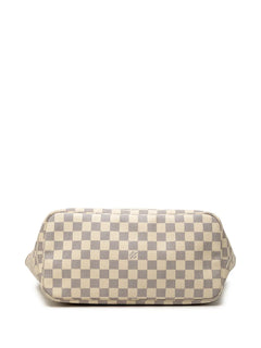 2012 Damier Azur Neverfull MM tote bag