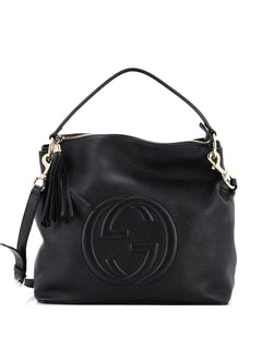 Soho Convertible Leather Large hobo bag