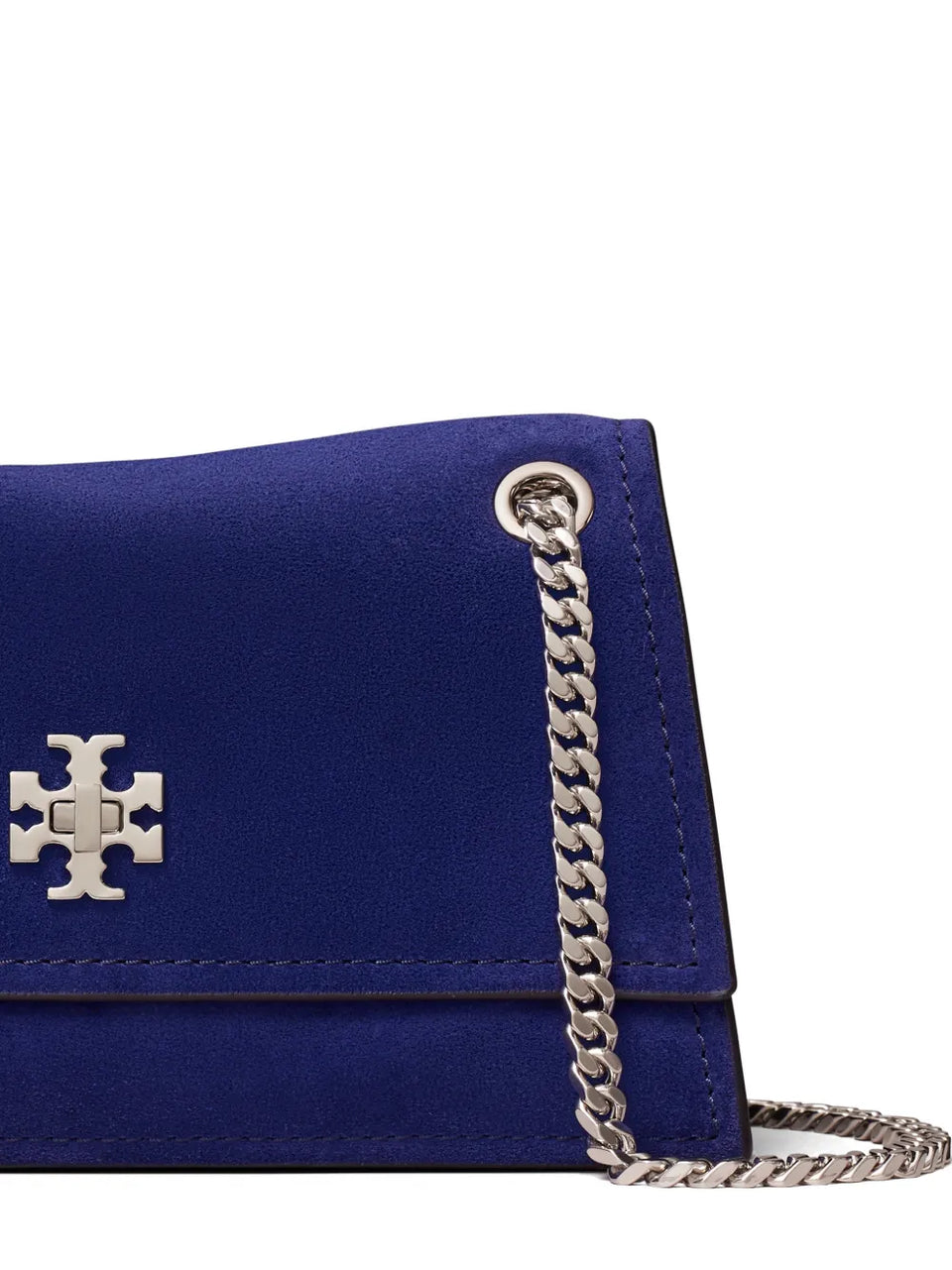 Mini Kira Turnlock Suede Shoulder Bag