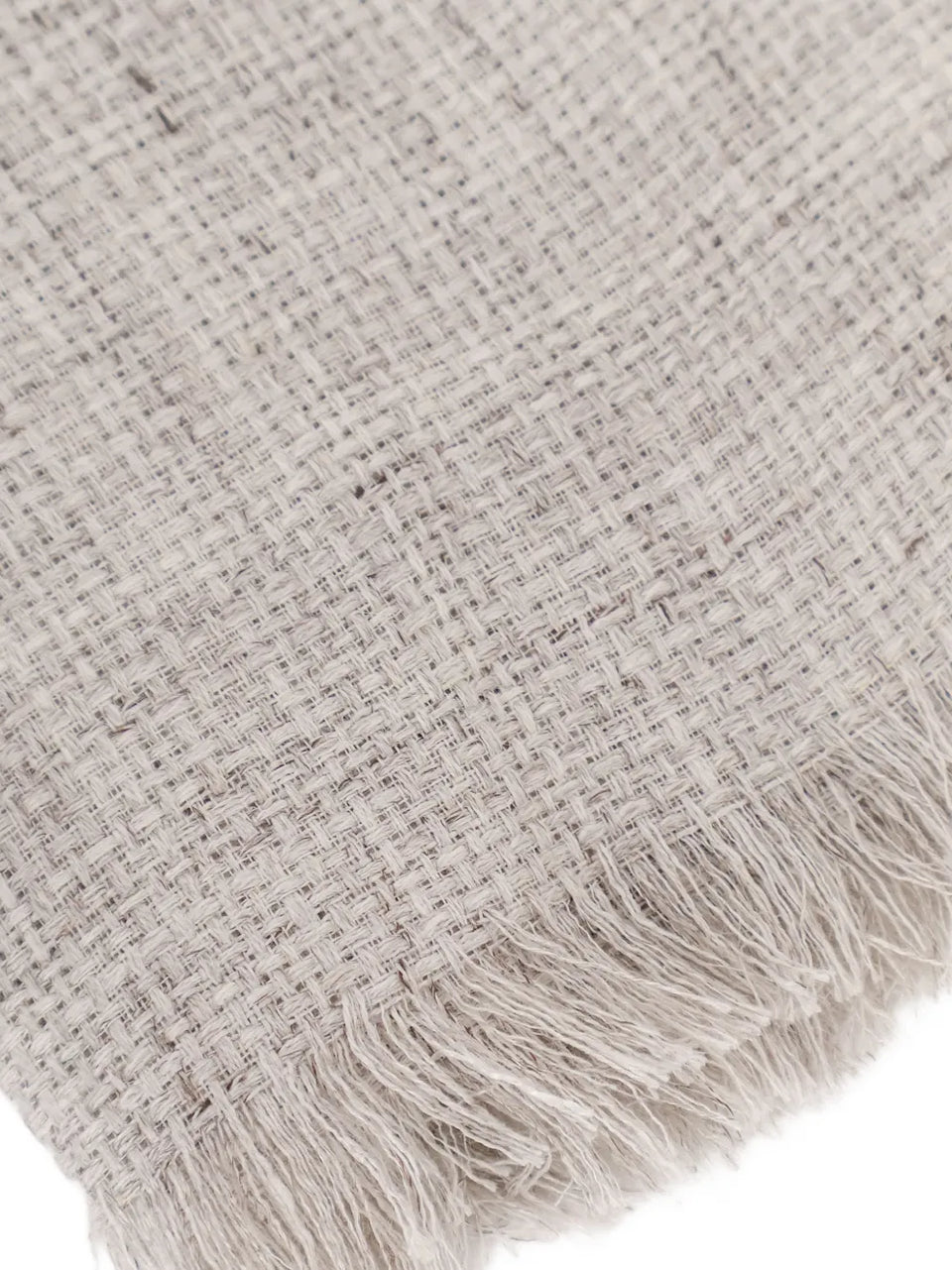 embroidered fringed scarf