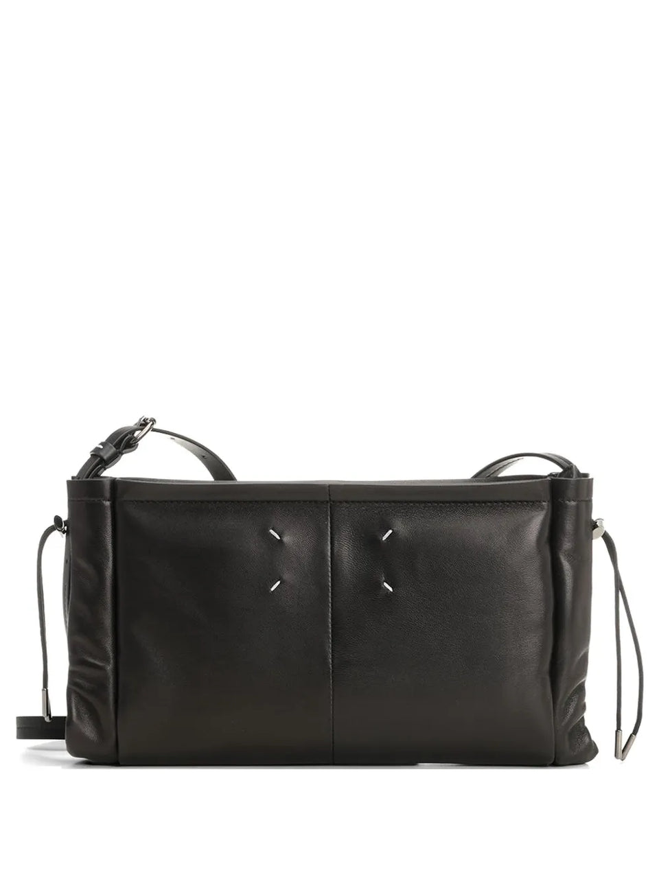 drawstring stitches shoulder bag