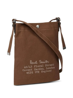 text-print messenger bag