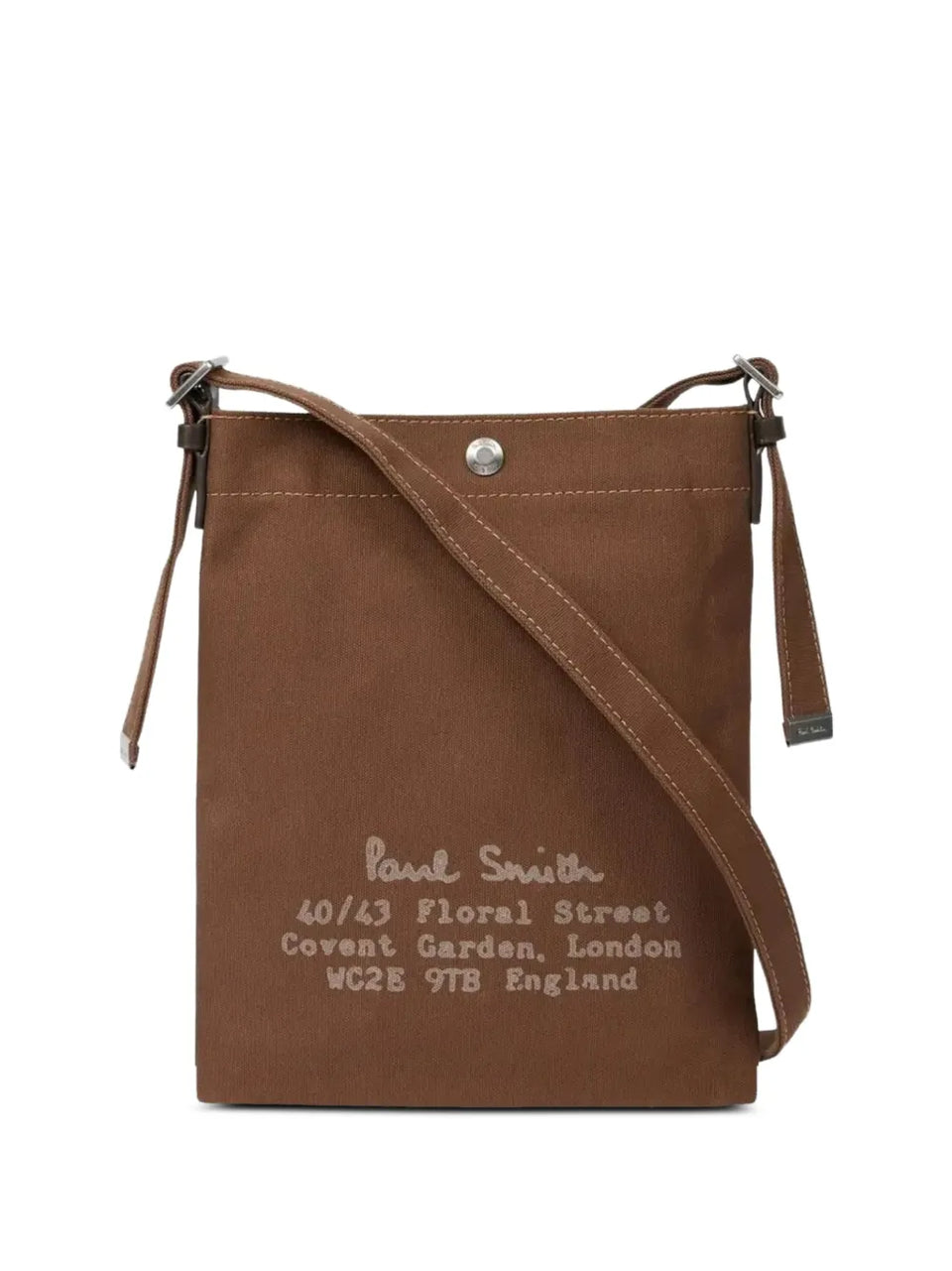 text-print messenger bag