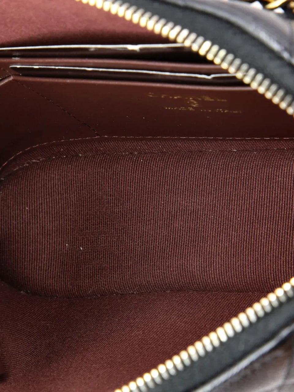 CC Dome Zip Clutch with Chain Quilted Caviar Small shoulder bag