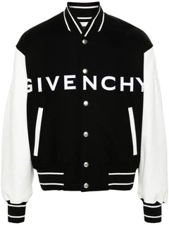 logo-emboosed bomber jacket