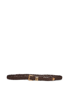 braided leather belt