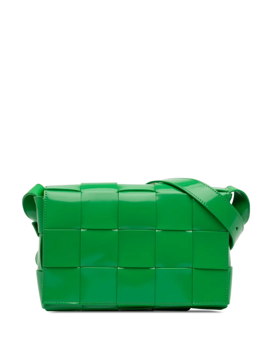 2012-2025 Patent Intrecciato Cassette crossbody bag