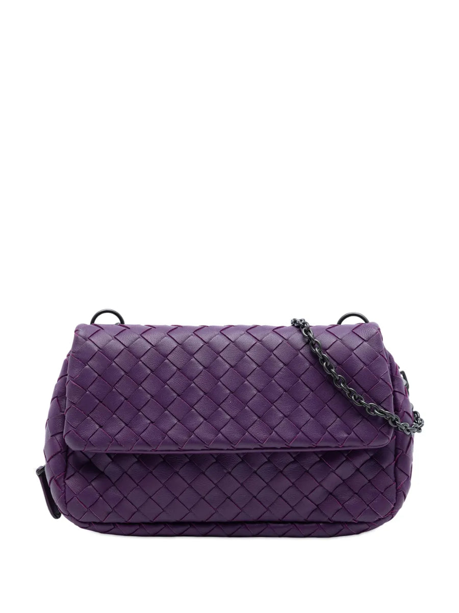 2012-2025 Mini Nappa Intrecciato Expandable Chain Flap crossbody bag