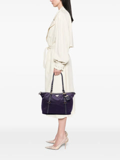 2013-2026 Saffiano Trimmed Tessuto satchel