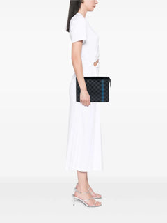2018 Damier Graphite Stripe Pochette Voyage MM clutch bag