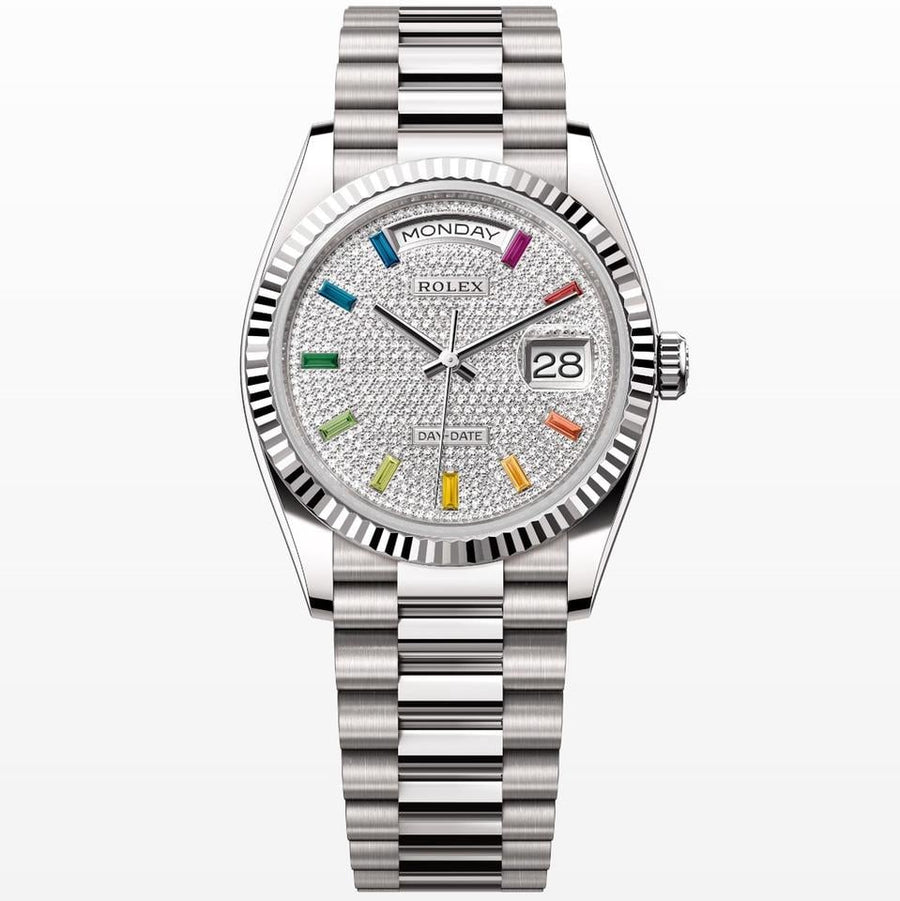 Rolex | Day-Date | 128239 | White gold | 36 x 43 mm | White gold | Gold (solid) | Automatic