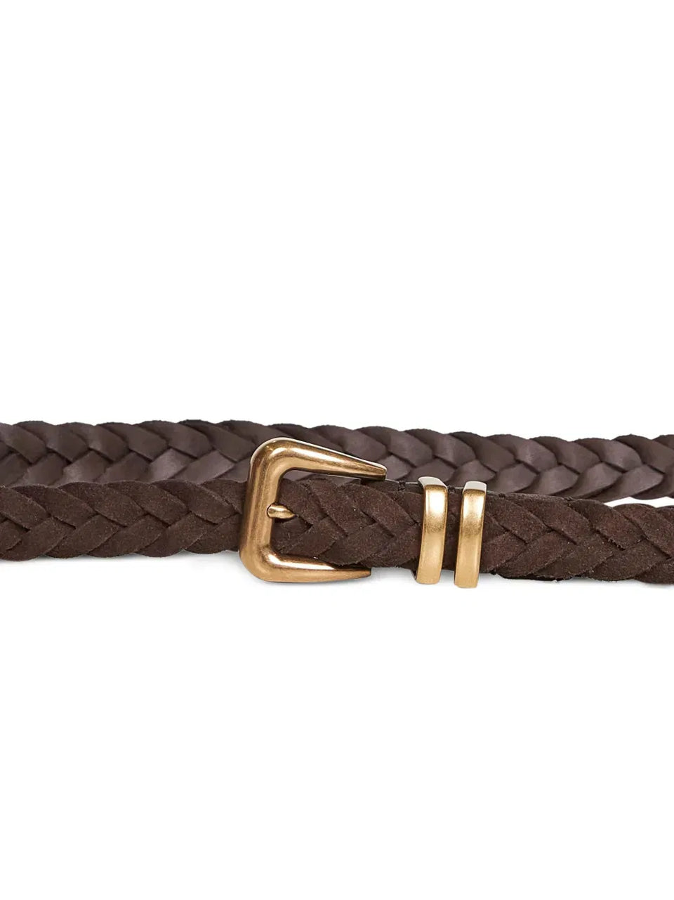 braided leather belt