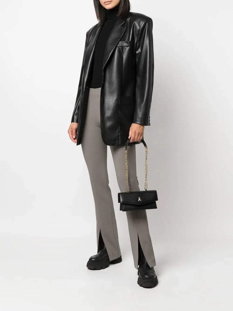 logo-plaque shoulder bag