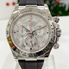Rolex | Daytona | 116519 Rare Meteorite Dial | White gold | 40 mm | Silver | Automatic