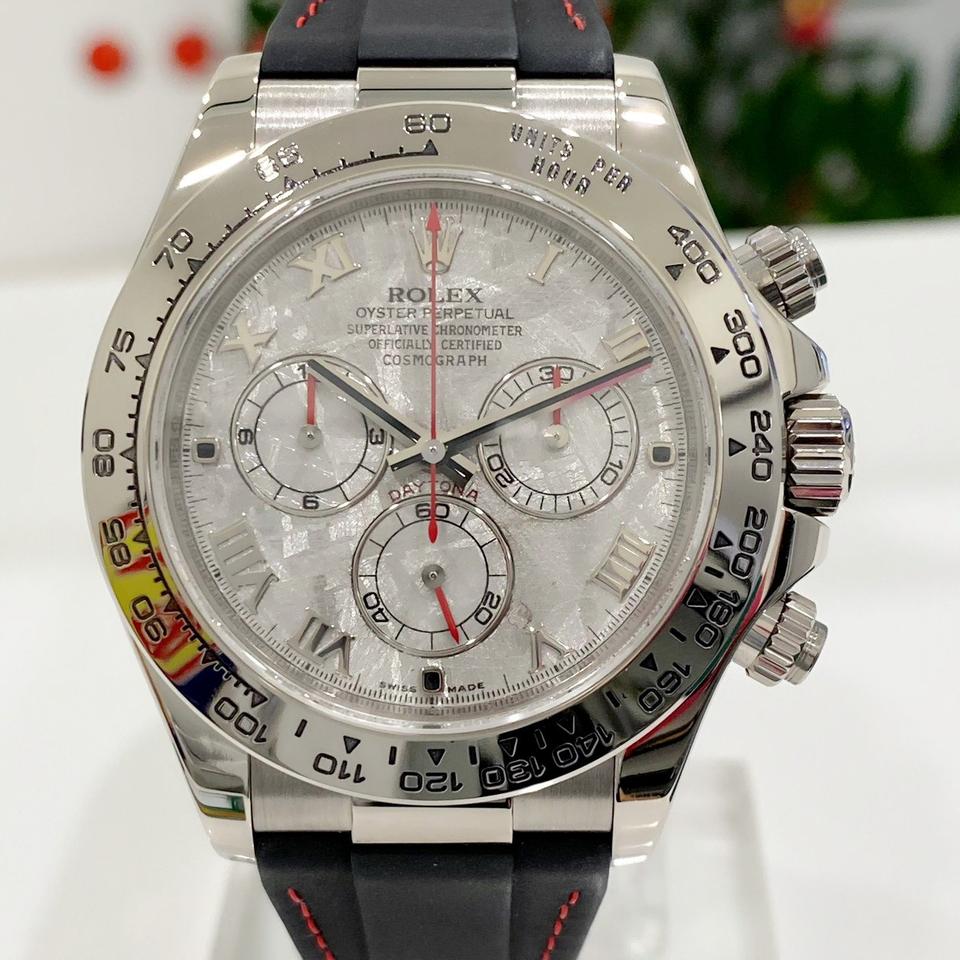 Rolex | Daytona | 116519 Rare Meteorite Dial | White gold | 40 mm | Silver | Automatic
