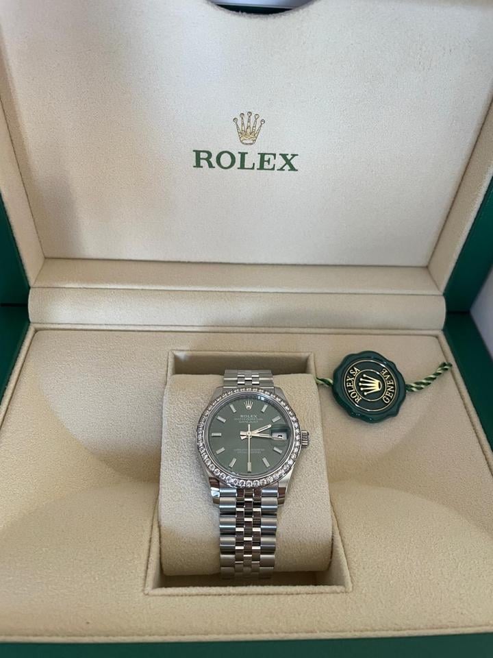 Rolex | Datejust | 278384RBR | Gold/Steel | 31 x 37 mm | Steel | Green | Automatic