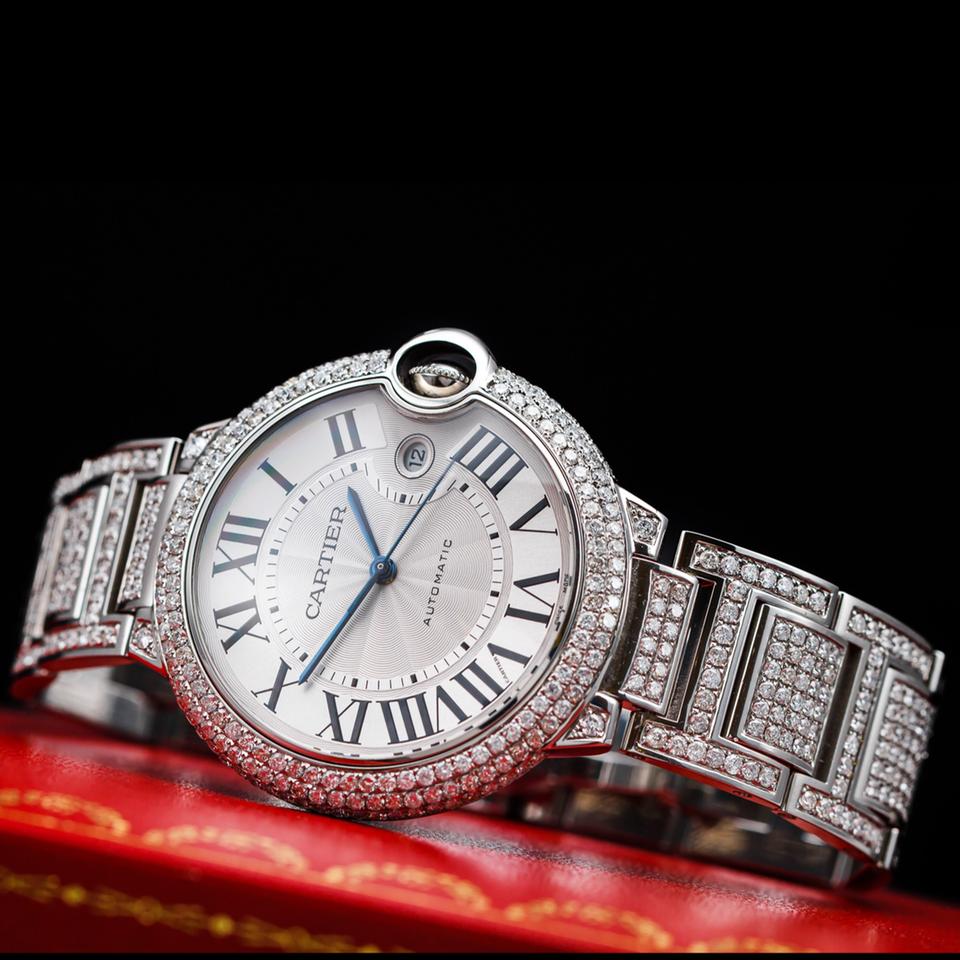 Cartier Ballon Bleu 42mm FULL ICED 42mm
