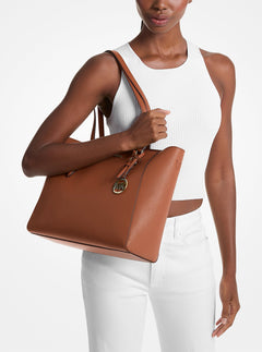 Michael Kors Charlotte Large Saffiano Leather 3-in-1 Tote Bag Luggage