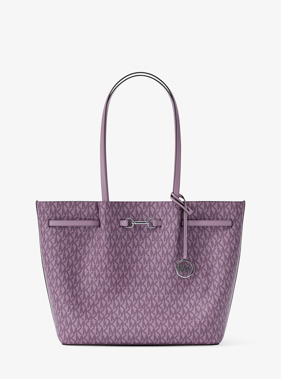 Michael Kors Carson Large Signature Logo Tote Bag Lt Quartz