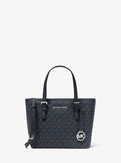 Michael Kors Jet Set Travel Extra-Small Logo Top-Zip Tote Bag Admiral